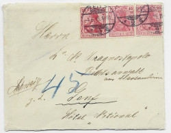 GERMANY GERMANIA 10CX3 LETTRE COVER BRIEF ZEILTZ 4.6.1915 TO GENEVE SUISSE + CENSURE KAISERLICHES POSTAMT - Lettres & Documents