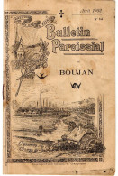 Bulletin Paroissial De Boujan Sur Libron De Avril  1902.n : 14 De 12 Pages - Historical Documents