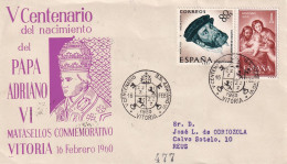 MATASELLOS  1960  VITORIA  CERTIFICADA  CARTERIA REUS - Lettres & Documents
