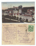 Österreich, 1913, Bunte AK Von Marienbad Nach Wien, Langstempel "Marienbad 1", Frank. Mit Mi.Nr. 142 (11018W) - Sonstige & Ohne Zuordnung