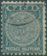 Fiji 1893 SG81 ½d Slate-grey Crown And VR P11x10 CTO - Fiji (1970-...)