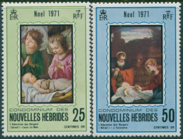 New Hebrides French 1971 SGF167-F168 Christmas Set MNH - Sonstige & Ohne Zuordnung