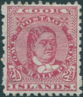 Cook Islands 1896 SG16a 2½d Deep Rose Queen Makea Takau P11 MH - Cook