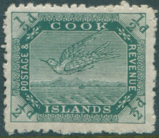 Cook Islands 1913 SG39 ½d Deep Green White Tern MLH - Islas Cook