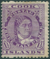 Cook Islands 1913 SG43 1½d Deep Mauve Queen Makea Takau P14x15 MH - Islas Cook