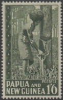 Papua New Guinea 1952 SG11 1/6d Rubber Tapping MLH - Papua Nuova Guinea