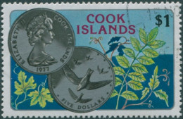 Cook Islands 1977 SG583 $1 National Wildlife Coin FU - Cookeilanden