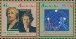 Australia 1993 SG1421-1422 Women In Parliament Pair MNH - Altri & Non Classificati