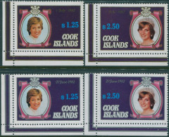 Cook Islands 1982 SG834-846 Diana Birthday And Prince William MLH - Islas Cook