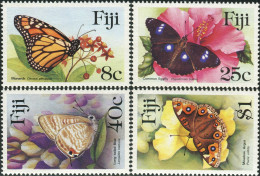 Fiji 1985 SG693-696 Butterflies Set MNH - Fiji (1970-...)