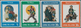 Cook Islands 1982 SG848-851 Norman Rockwell Set MNH - Islas Cook