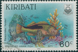 Kiribati 1990 SG336 60c Freckled Hawk-fish FU - Kiribati (1979-...)