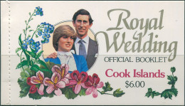 Cook Islands 1981 SG812-813B Royal Wedding Booklet MNH - Islas Cook