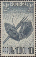 Papua New Guinea 1952 SG12 2/- Dancing Masks MNH - Papoea-Nieuw-Guinea