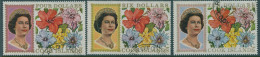 Cook Islands 1967 SG246A-248A Flowers QEII FU - Cookeilanden