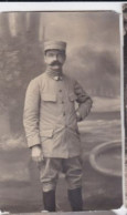 Carte Photo Découpée Militaire Adjudant Du 53 E Régiment D'infanterie Cantonnement Perpignan  Réf 30175 - Krieg, Militär