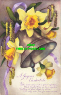 R605157 A Joyous Eastertide. Bells And Daffodils. Postcard - Monde