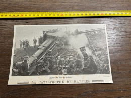 1908 PATI Aspect Des Lieux Du Sinistre. LA CATASTROPHE DE MAFFLES - Collections