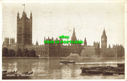 R602963 Houses Of Parliament. London. 98998. Valentines Photo Brown Postcards. 1 - Other & Unclassified
