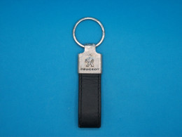 Porte-clé Métal & Cuir - Peugeot - Groupe Chopard - Automobile Voiture Concessionnaire Garage - Key-rings