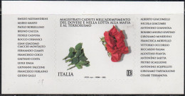 Italia 2022 Foglietto Magistrati Caduti - Blocks & Sheetlets