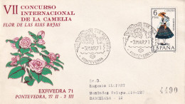 POSMARKET 1971  PONTEVEDRA  CAMELIA - Autres & Non Classés