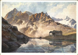 11870625  	Schwarzsee_Zermatt_VS Mit Kapelle Kuenstlerkarte - Andere & Zonder Classificatie