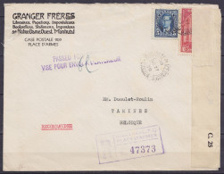 Canada - Env. Recommandée "Librairie Papeterie Granger" Affr. 15c Càd "MONTREAL - PLACE D'ARMES /NO 27 1939/ CANADA" Pou - Lettres & Documents