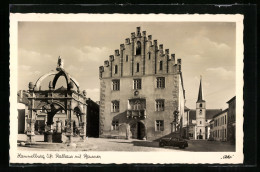 AK Hammelburg (Ufr.), Rathaus Mit Brunnen  - Hammelburg