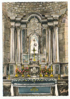CPSM Dentelée 10.5 X 15  Cantal MAURIAC  Basilique Notre-Dame Des Miracles Le Choeur Et La Statue De La Vierge - Mauriac