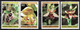 1981, Cyprus, Wild Orchids, Flowers, Orchids, Plants, 4 Stamps, MNH(**), CY 552-55 - Neufs