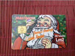 Christmas Phonecard Malta Used Rare - Malte