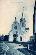N°1757 W -cpa Chauny -église St Martin- - Chauny