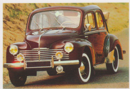 RENAULT 4CV 1947 à 1961 - CARTE POSTALE 10X15 CM NEUF - Passenger Cars