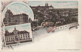 Austria - Gruss Aus Kremsmunster - Litho - Kremsmünster