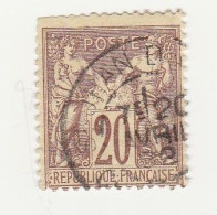 France N° 67 SAGE Type I 20 C Brun Lilas - 1876-1878 Sage (Typ I)