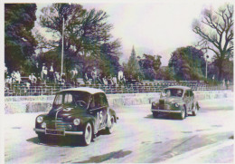 RENAULT 4CV DECOUVRABLE EN COMPETITION 1950 - CARTE POSTALE 10X15 CM NEUF - Voitures De Tourisme