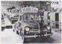 RENAULT 4CV EXPORT JAPON 10 000ème (1958) - CARTE POSTALE 10X15 CM NEUF - PKW