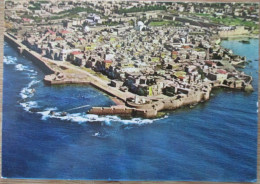 ISRAEL ACRE FISHERMAN PIER PORT WALLS OTTOMAN TEMPLAR POSTCARD PHOTO CARD ANSICHTSKARTE CARTOLINA CARTE POSTALE KARTE - Israel