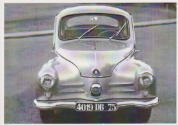 RENAULT 4CV GHIA De 1956 - CARTE POSTALE 10X15 CM NEUF - Passenger Cars