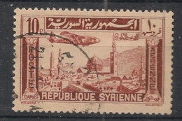 SYRIE - 1937 - PA N°YT. 83 - Avion 10pi Brun-rouge - Oblitéré / Used - Usati