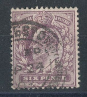 GB N°114 Edouard VII  6p Violet De 1902-1910 - Gebraucht