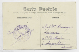 MAROC CARTE RABAT + VERSO VIOLET MAROC OCCIDENTAL OUED ZEM - Lettres & Documents