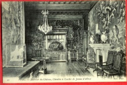 64 - PYRÉNÉES ATLANTIQUES -  PAU -- INTÉRIEUR DU CHÂTEAU CHAMBRE À COUCHER DE JEANNE D'ALBRET - CPA (375)_CP165 - Pau