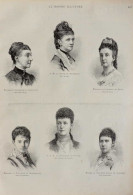 Le Mariage De La Princesse Marie D'Orléans - S.M. La Reine De Danemark - Mme La Comtesse De Paris -  Page Originale 1885 - Historical Documents