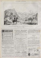 Les Grandes Manoueuvres Dans Les Alpes - La Défense De Chambéry - Page Originale 1885 - Historische Dokumente