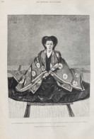 La Princesse Takeito-Arissougawa-No-Mya, épouse Du Premier Prince Du Sang De La Cour Du Mikado - Page Originale 1885 - Historical Documents