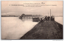 92 NANTERRE - Crue De 1910, Genie Coupant La Digue  De Colombes - Nanterre