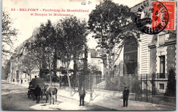 90 BELFORT - Faubourg De Montbeliard Et Banque De Mulhouse  - Belfort - Ciudad