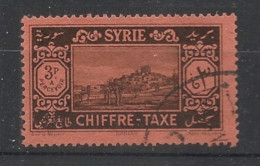 SYRIE - 1925-31 - Taxe TT N°YT. 35 - Banias 3pi Noir Sur Rouge - Oblitéré / Used - Usados